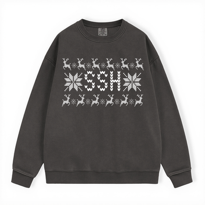 SSH UGLY SWEATER COMFORT COLORS CREWNECK