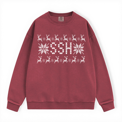 SSH UGLY SWEATER COMFORT COLORS CREWNECK