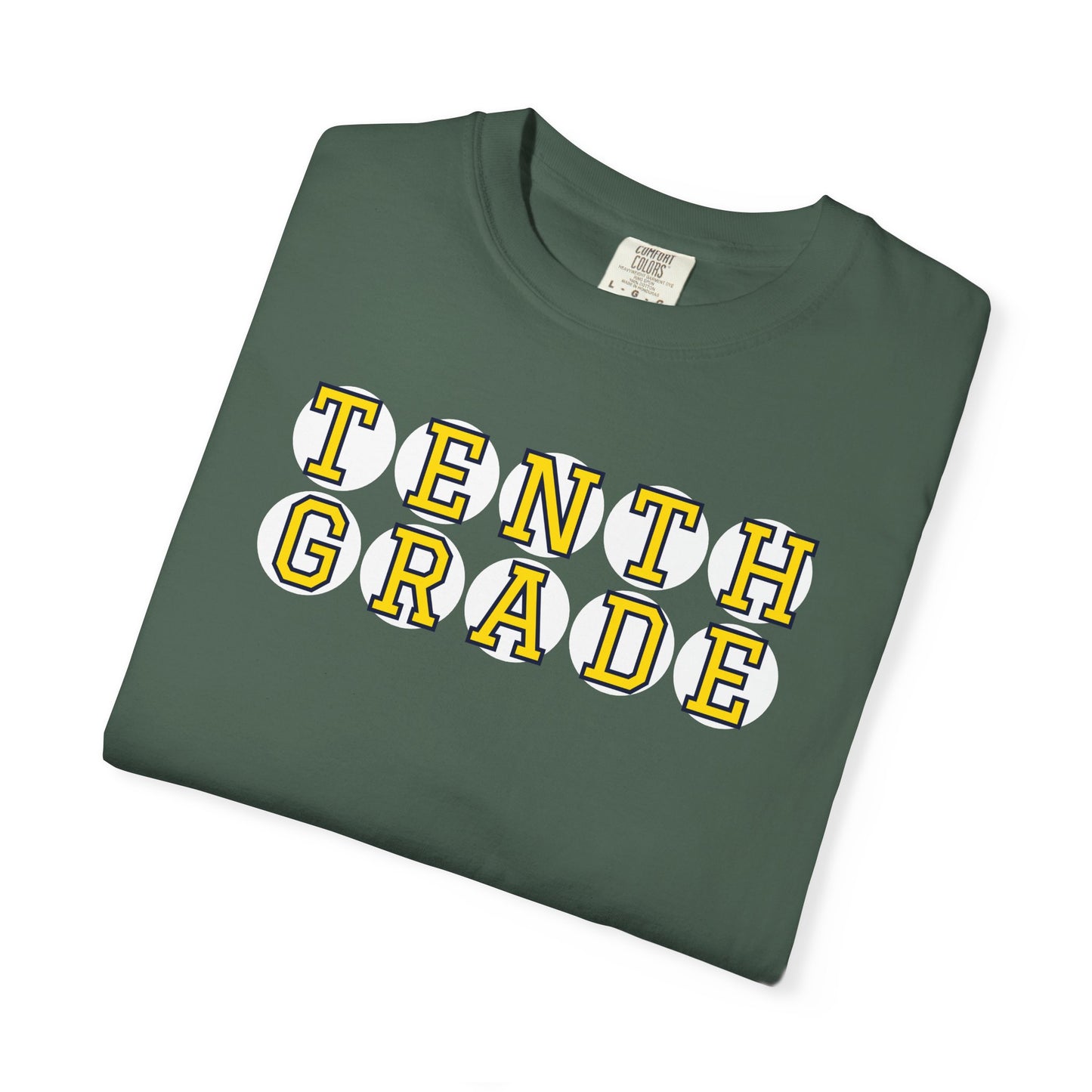 TENTH GRADE YELLOW PLAYER LETTERS T-SHIRT