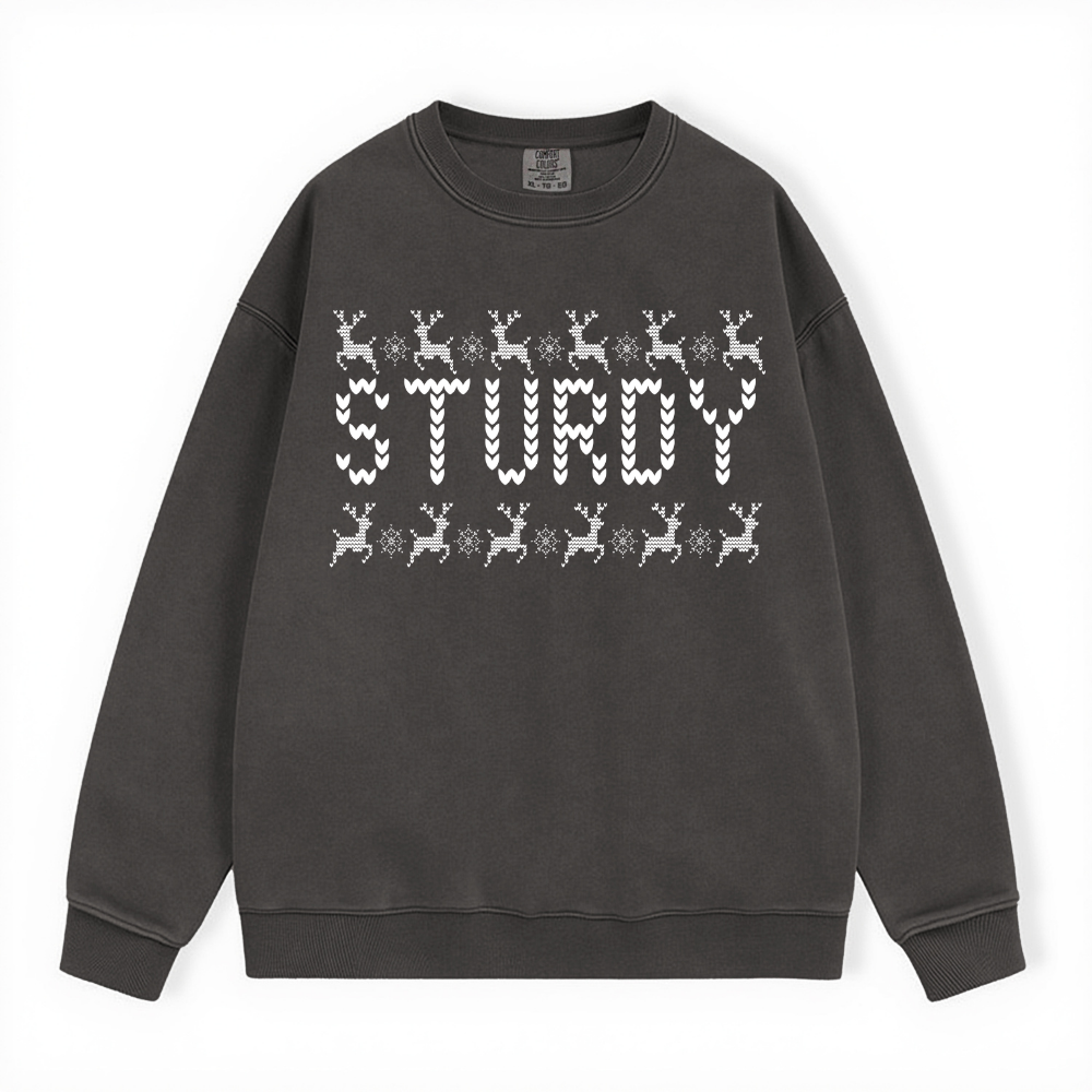 STURDY UGLY SWEATER COMFORT COLORS CREWNECK