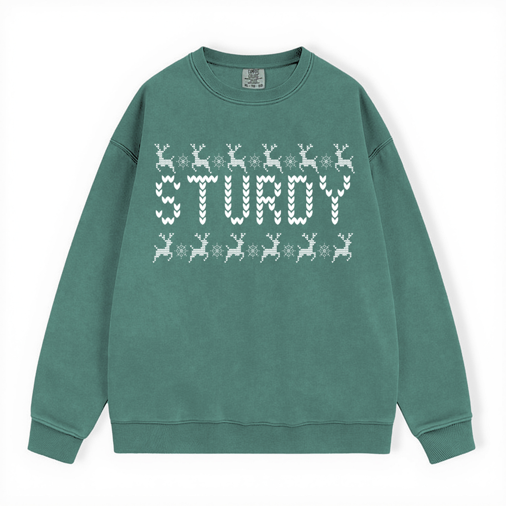 STURDY UGLY SWEATER COMFORT COLORS CREWNECK
