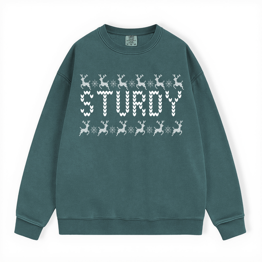 STURDY UGLY SWEATER COMFORT COLORS CREWNECK