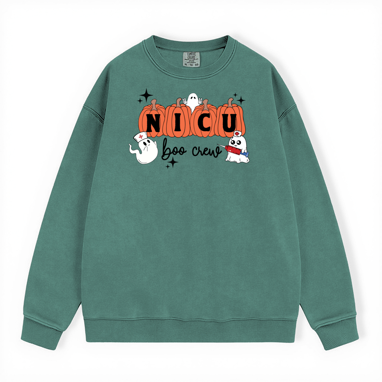 NICU BOO CREW CREWNECK