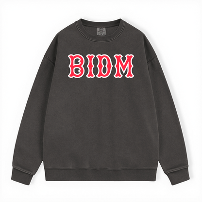 BIDM SOX LETTERS CREWNECK
