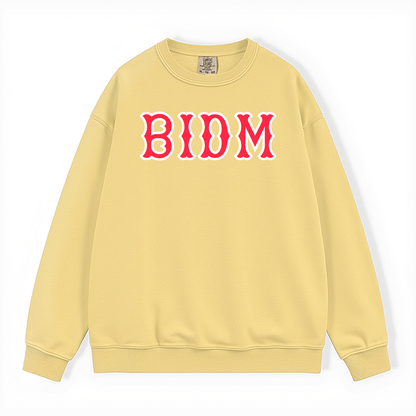 BIDM SOX LETTERS CREWNECK