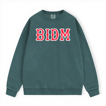 BIDM SOX LETTERS CREWNECK