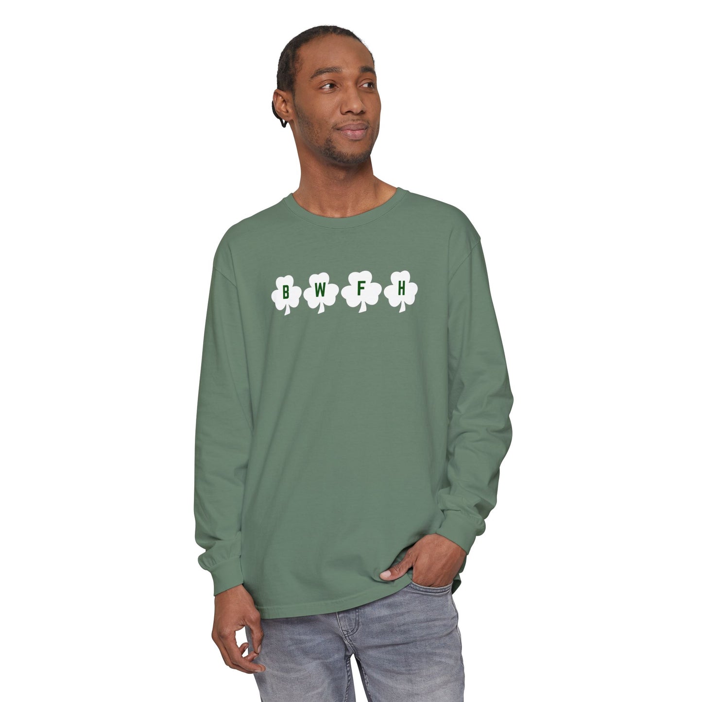 GREEN BWFH SHAMROCK LONG SLEEVE