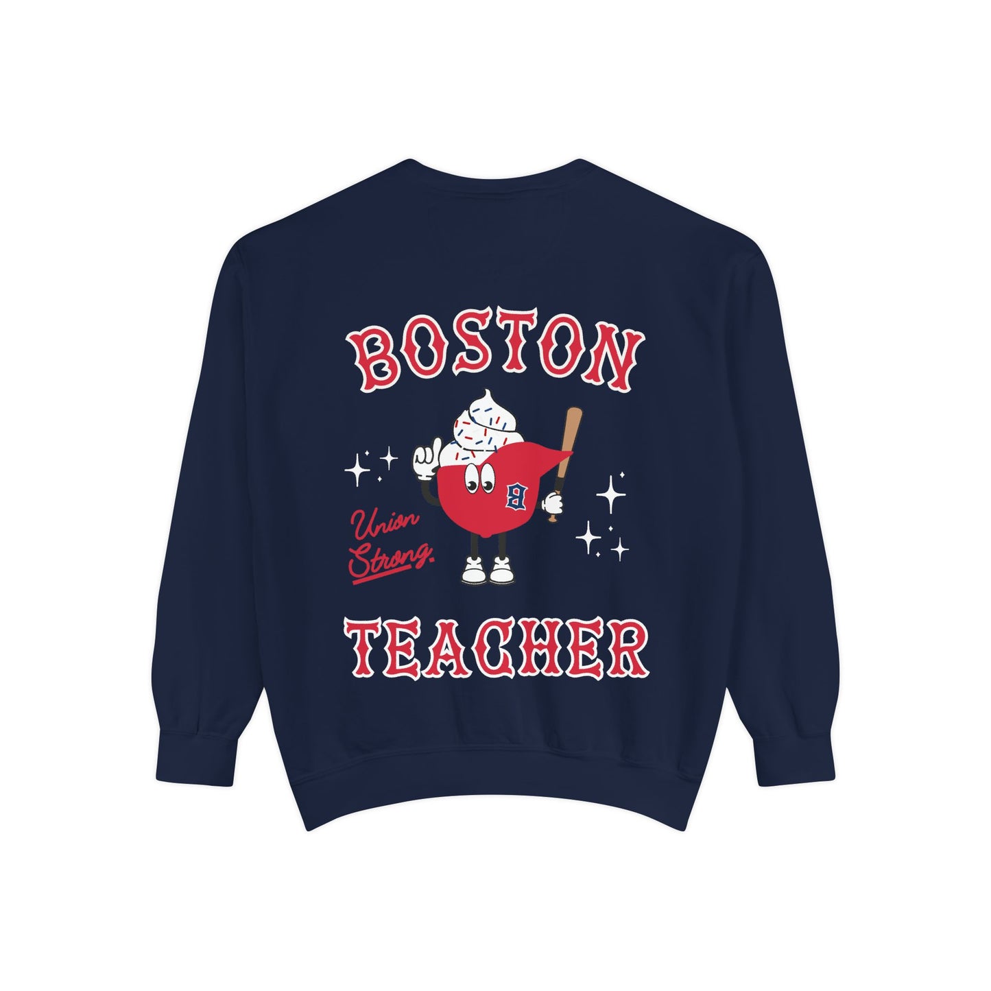 BOSTON TEACHER ICE CREAM COMFORT COLORS CREWNECK
