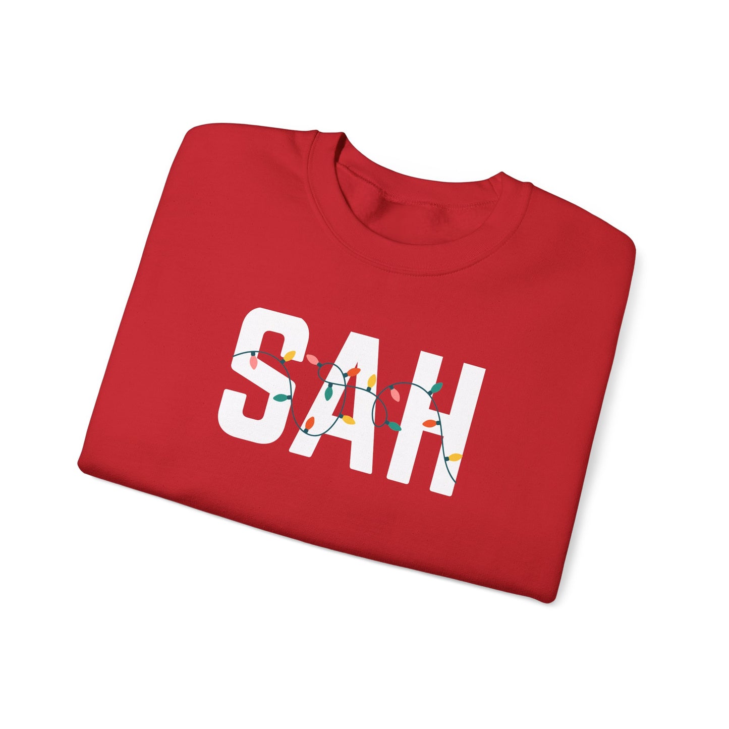 SAH HOLIDAY LIGHTS HEAVY BLEND CREWNECK