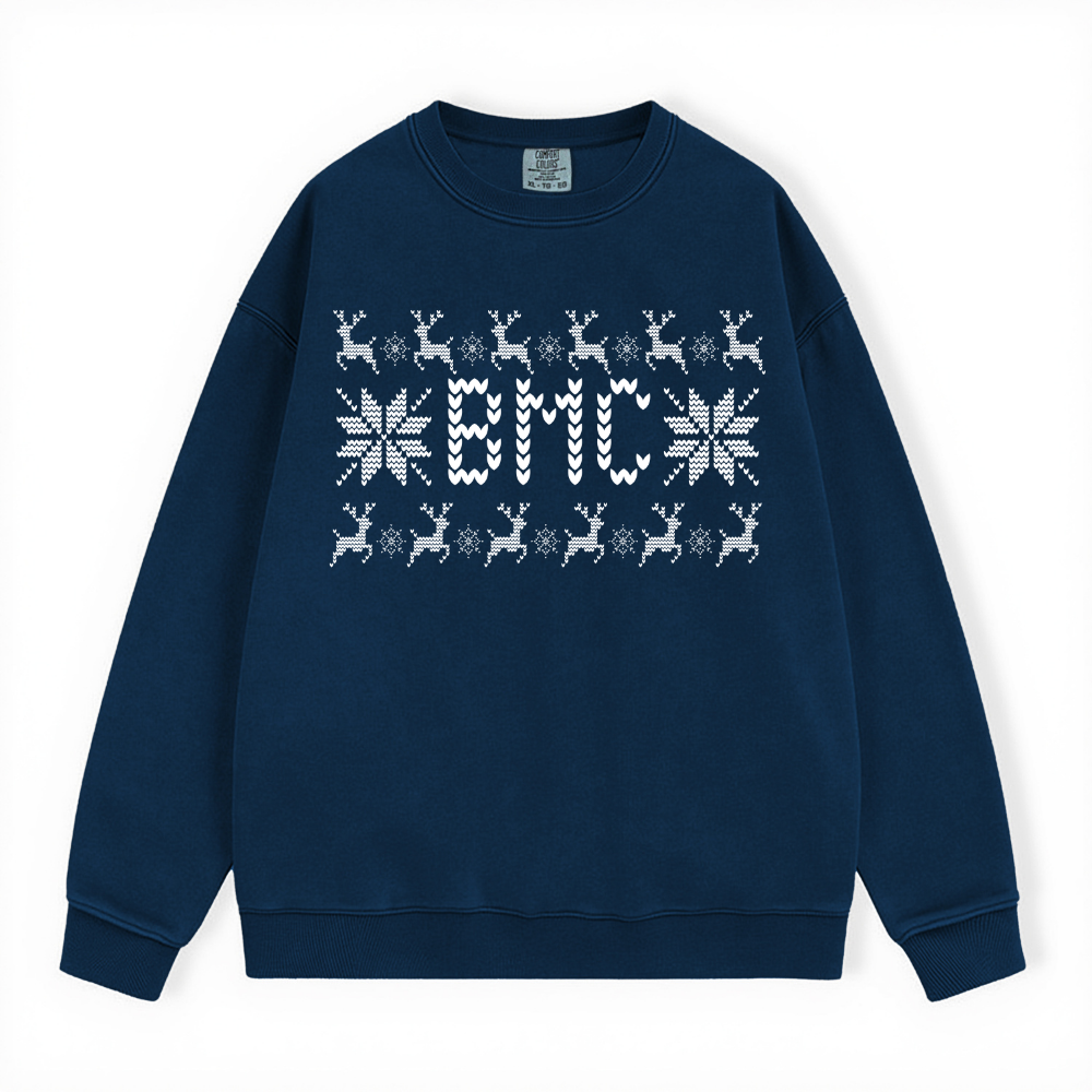 BMC UGLY SWEATER COMFORT COLORS CREWNECK