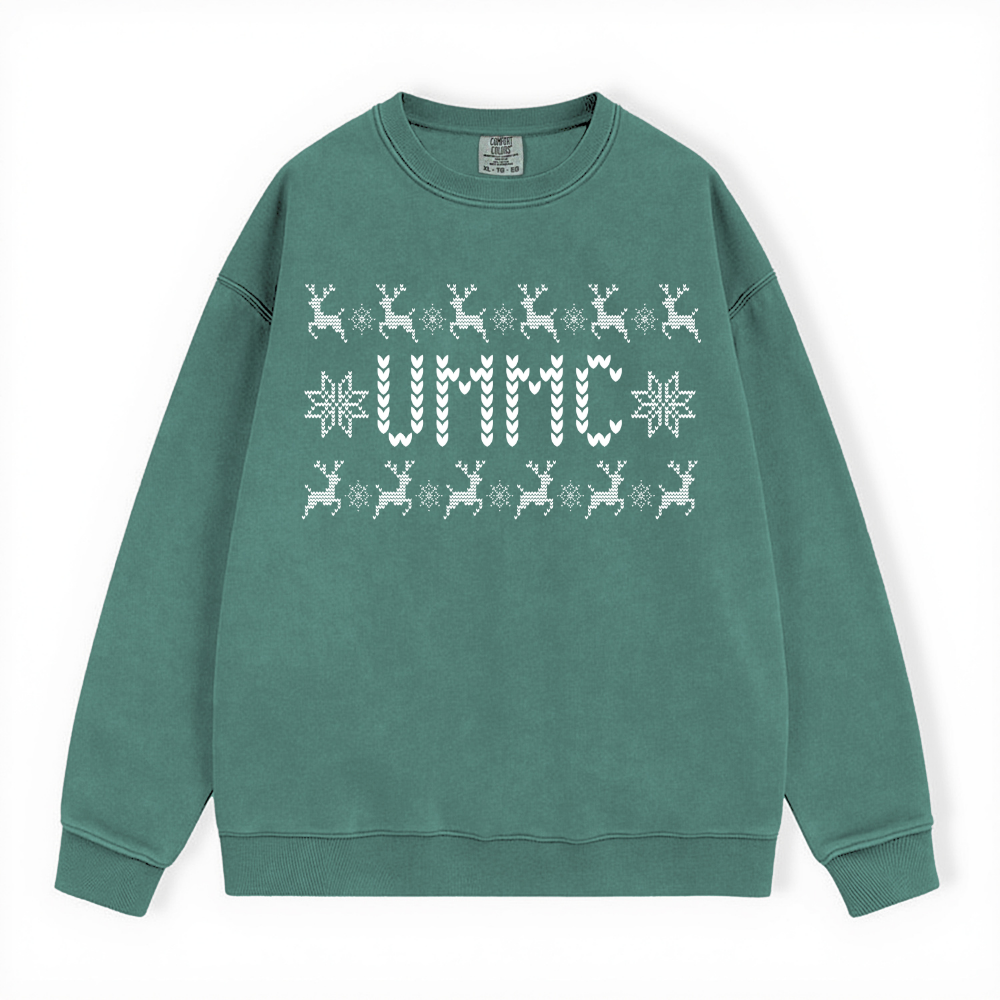 UMMC UGLY SWEATER COMFORT COLORS CREWNECK