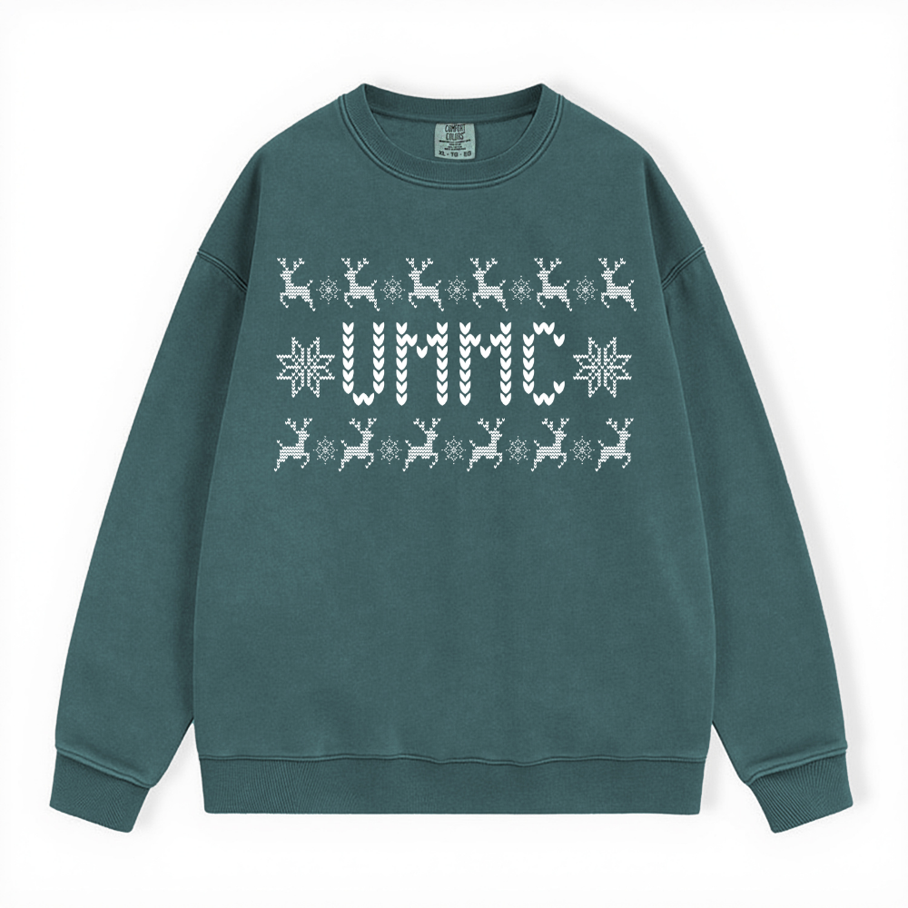 UMMC UGLY SWEATER COMFORT COLORS CREWNECK
