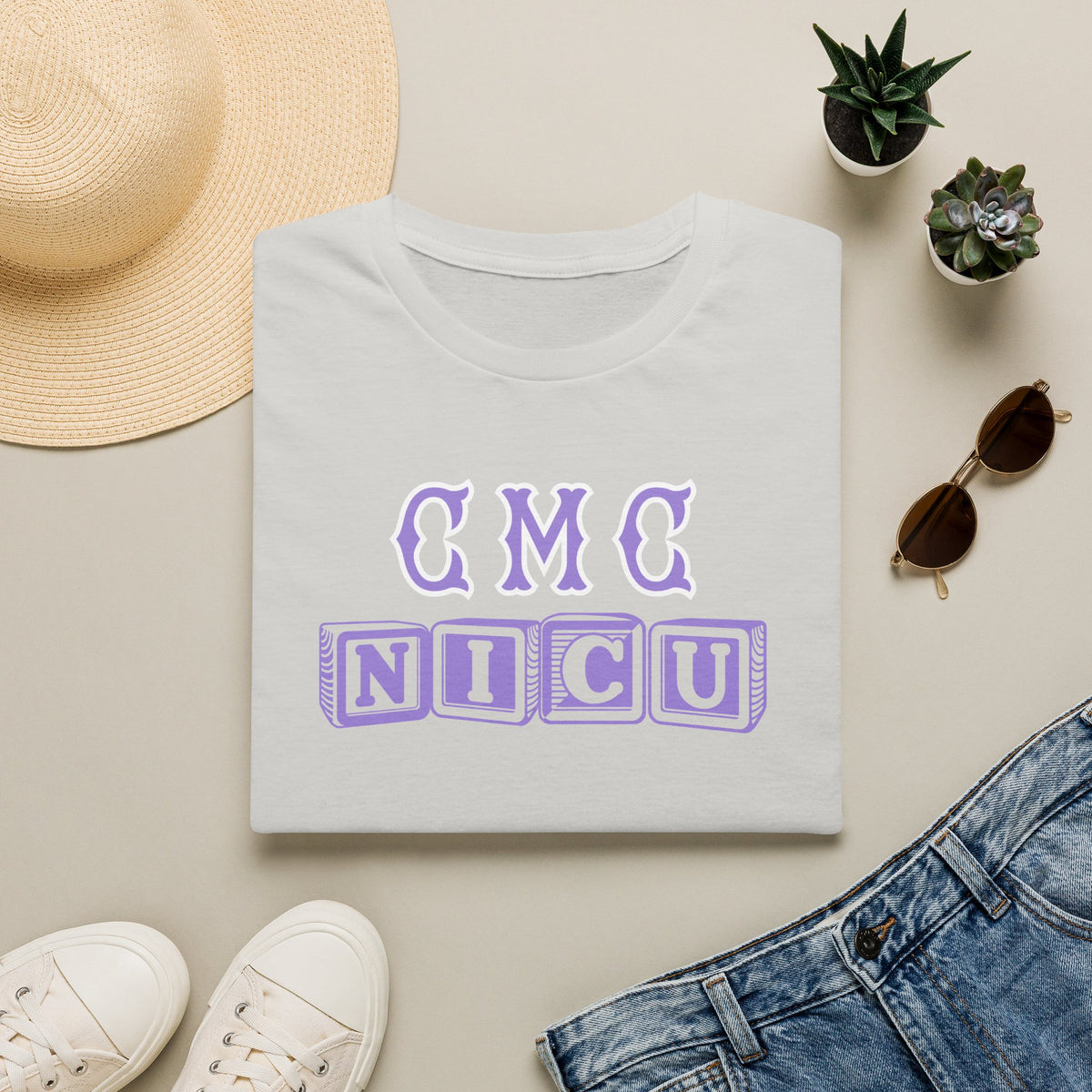 CMC BLOCK LETTERS NICU TEE