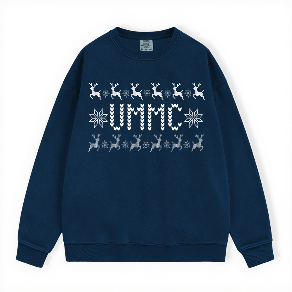 UMMC UGLY SWEATER COMFORT COLORS CREWNECK