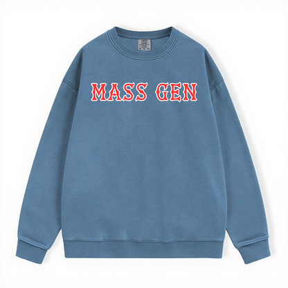 MASS GEN SOX LETTERS CREWNECK