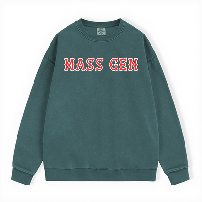 MASS GEN SOX LETTERS CREWNECK