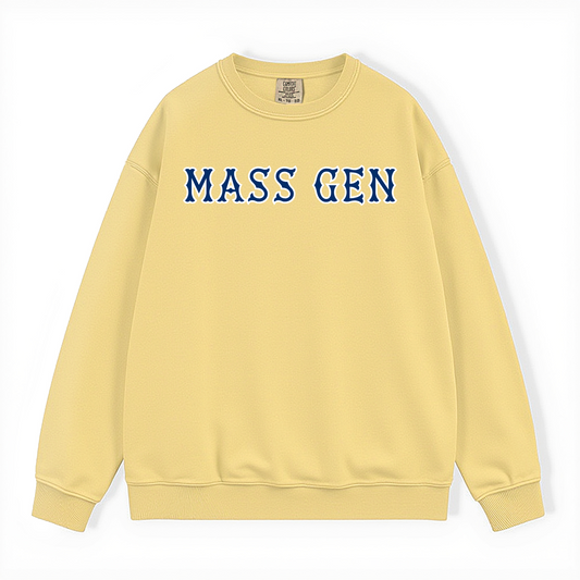MASS GEN SOX LETTERS CREWNECK