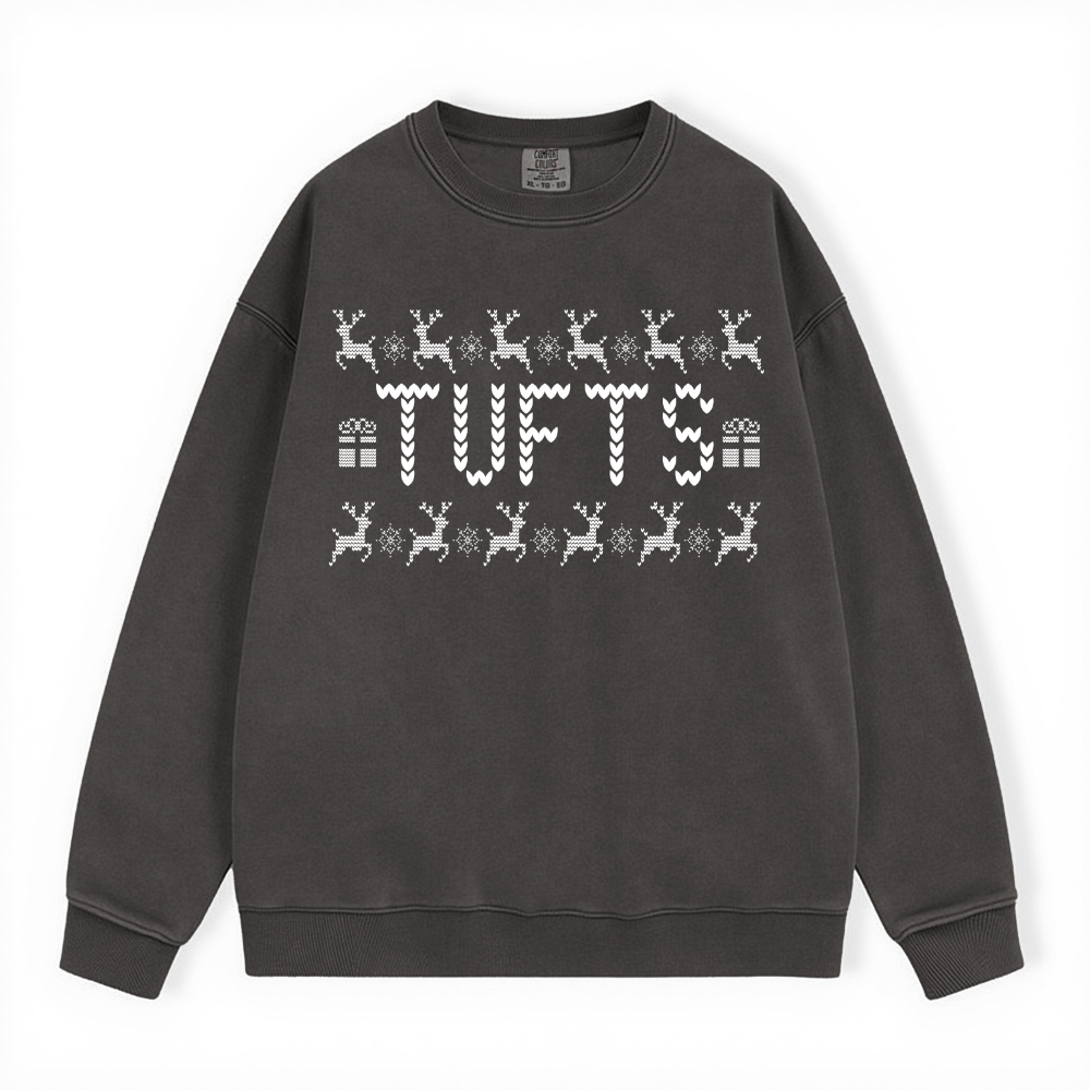 TUFTS UGLY SWEATER COMFORT COLORS CREWNECK