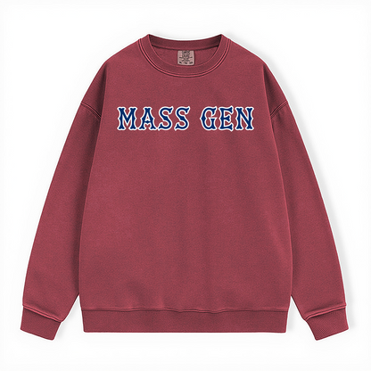 MASS GEN SOX LETTERS CREWNECK