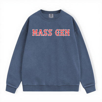 MASS GEN SOX LETTERS CREWNECK