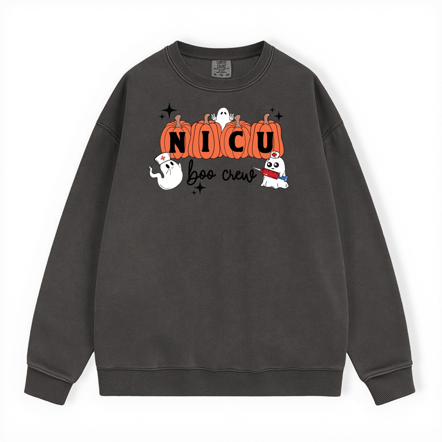 NICU BOO CREW CREWNECK