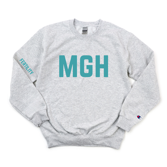 TEAL MGH FERTILITY CHAMPION CREWNECK