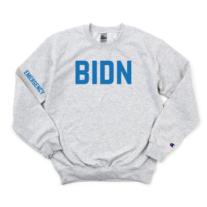 ROYAL BLUE BIDN - EMERGENCY CHAMPION CREWNECK