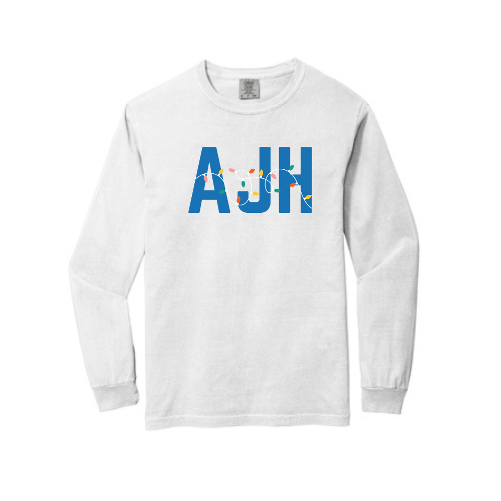 AJH HOLIDAY LIGHTS LONG SLEEVE - WHITE