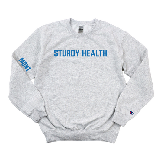 ROYAL BLUE STURDY MONT CHAMPION CREWNECK