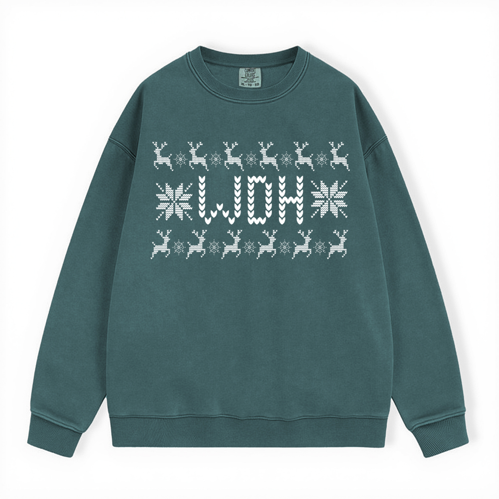 WDH UGLY SWEATER COMFORT COLORS CREWNECK
