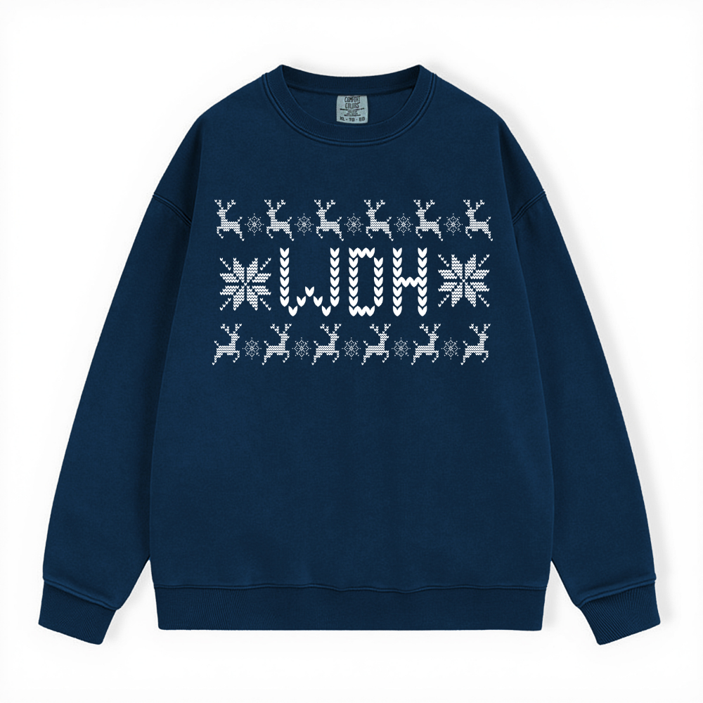 WDH UGLY SWEATER COMFORT COLORS CREWNECK