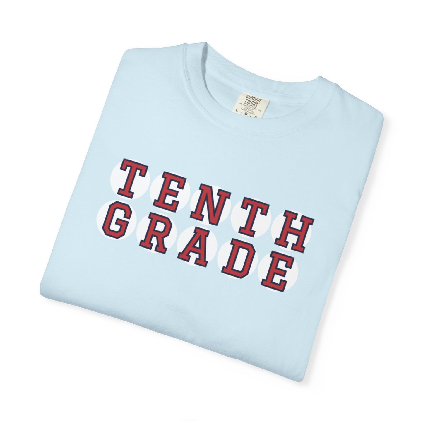 TENTH GRADE RED PLAYER LETTERS T-SHIRT