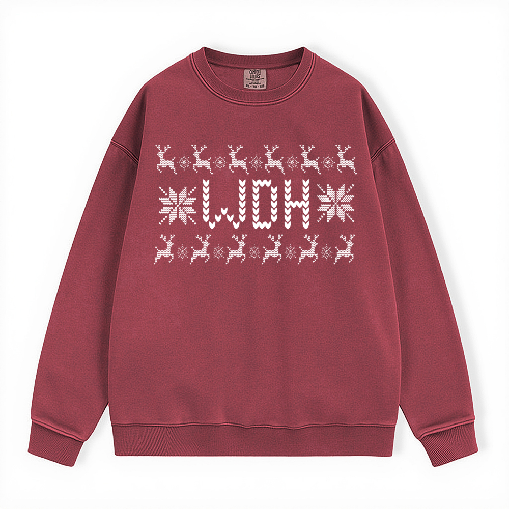 WDH UGLY SWEATER COMFORT COLORS CREWNECK