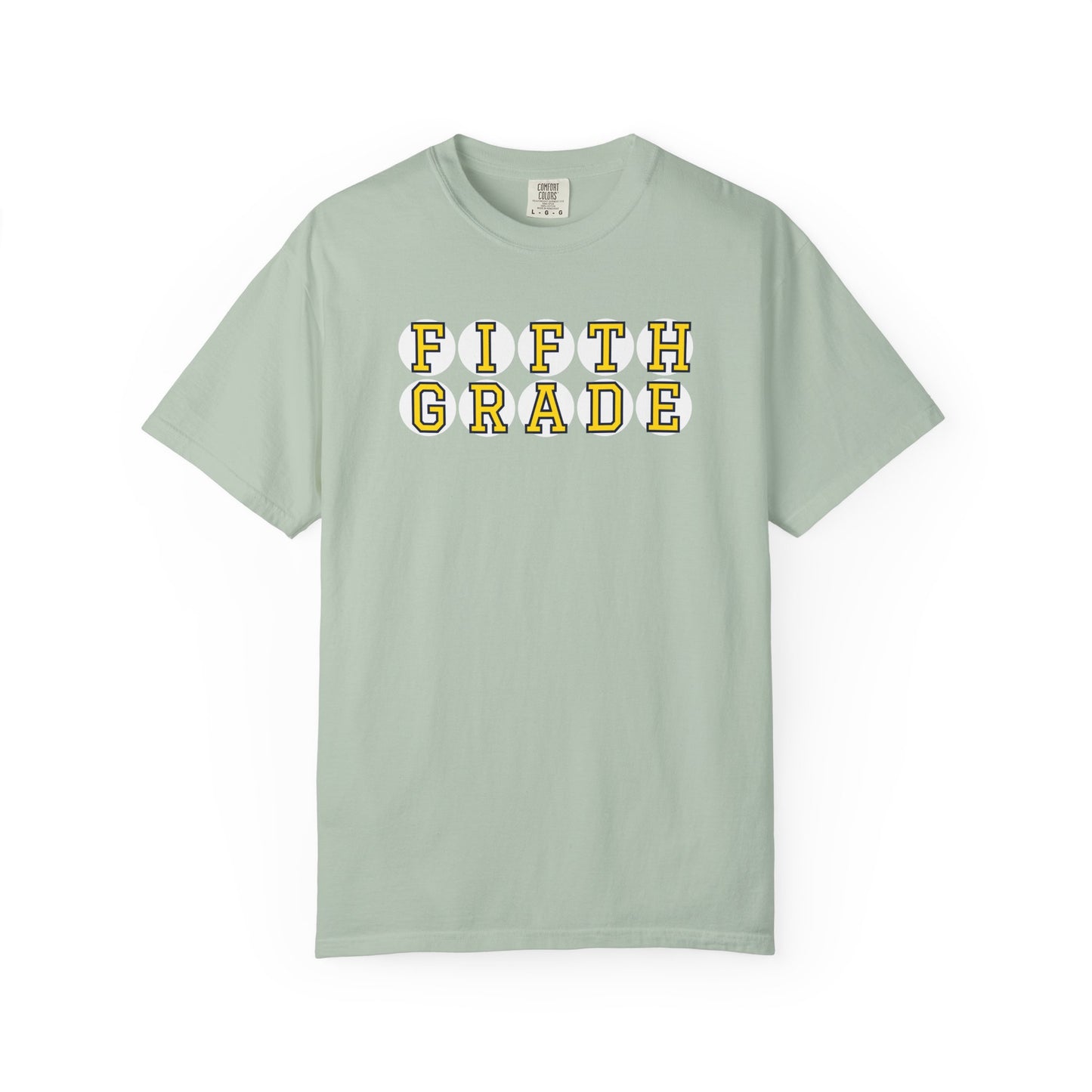 FIFTH GRADE YELLOW PLAYER LETTERS T-SHIRT