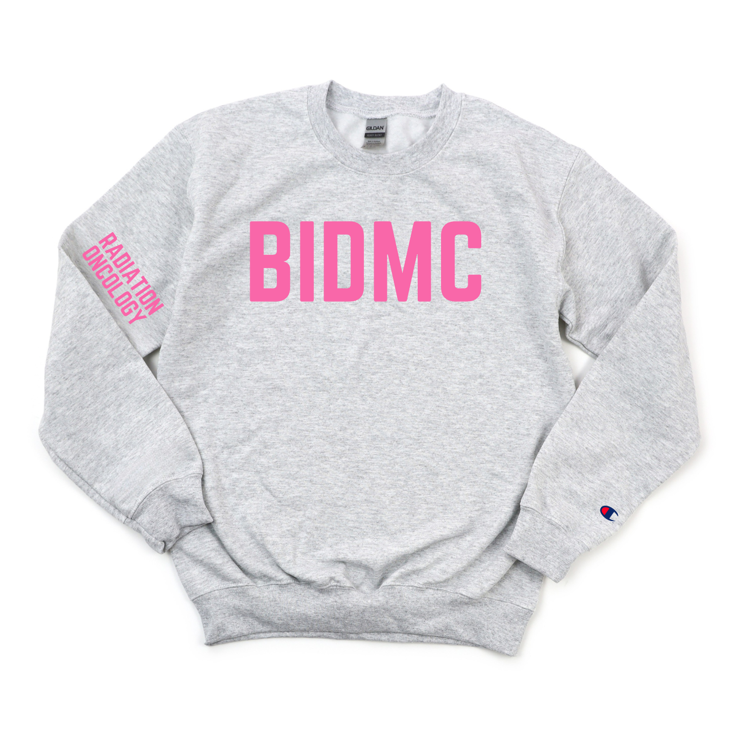 PINK BIDMC RADIATION ONCOLOGY CHAMPION CREWNECK