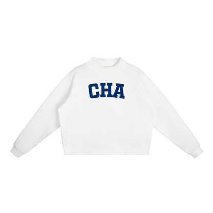 CHA BLOCK LETTER MOCK NECK