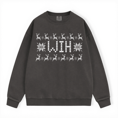WIH UGLY SWEATER COMFORT COLORS CREWNECK