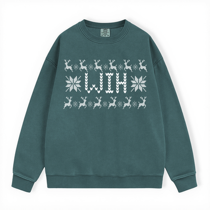 WIH UGLY SWEATER COMFORT COLORS CREWNECK