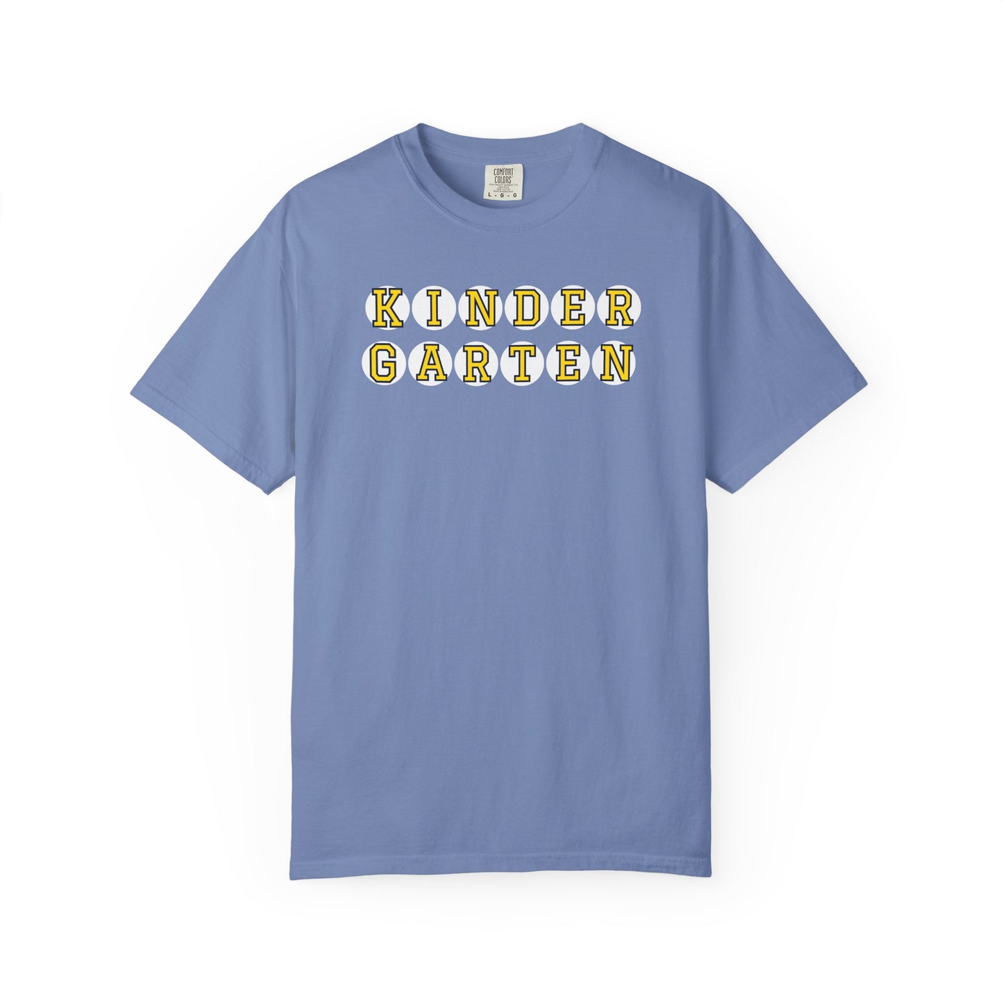 KINDERGARTEN YELLOW PLAYER NUMBER T-SHIRT