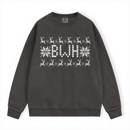 BWH HOLIDAY LIGHTS HEAVY BLEND CREWNECK