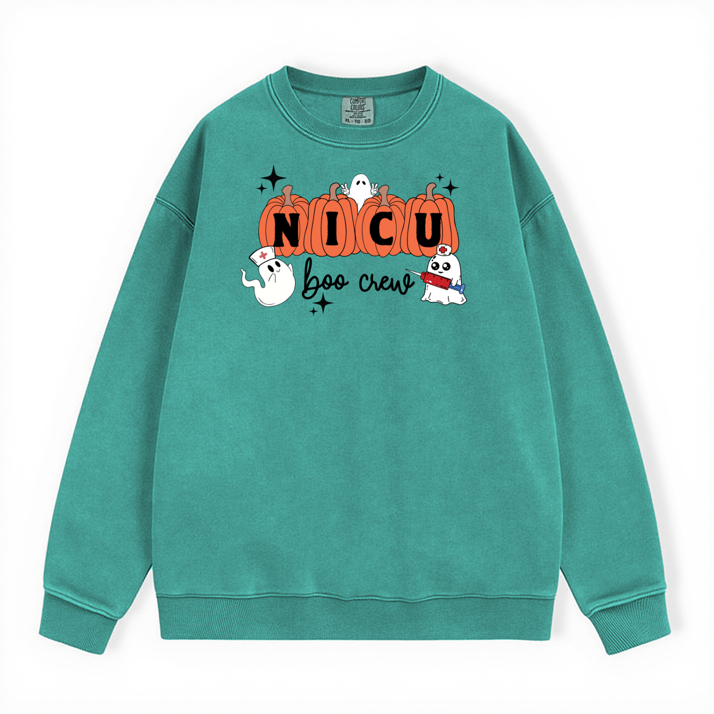 NICU BOO CREW CREWNECK
