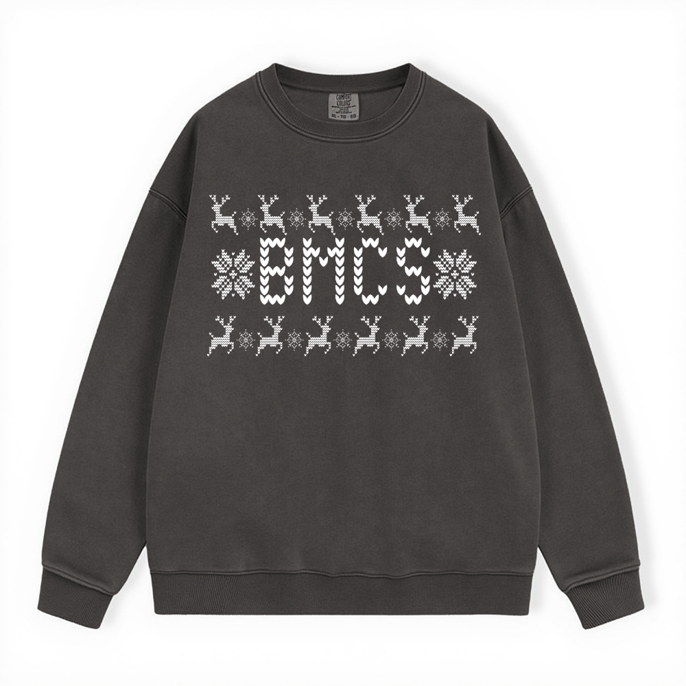 BMCS UGLY SWEATER COMFORT COLORS CREWNECK