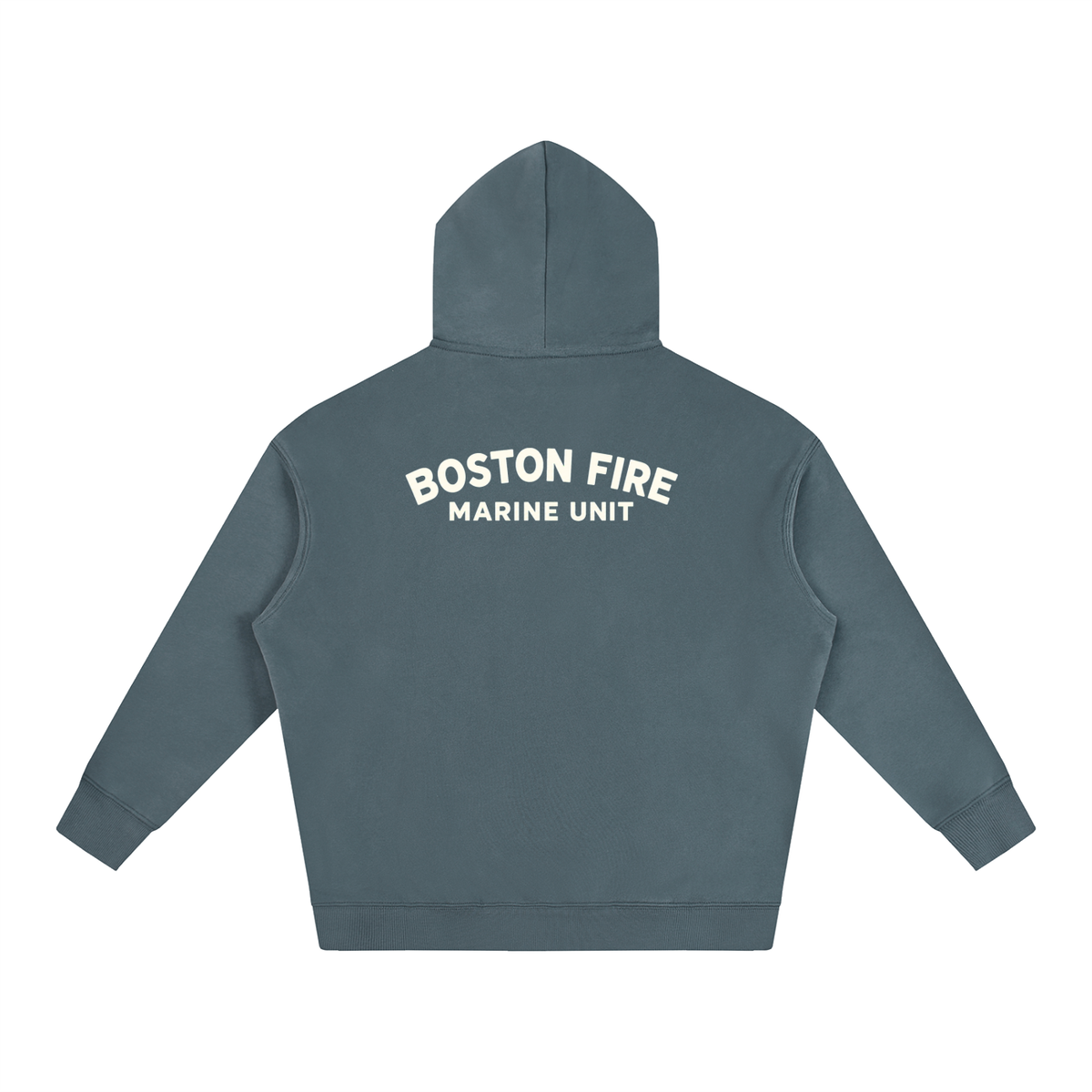 BOSTON FIRE MARINE UNIT OVERSIZED FLEECED HOODIE
