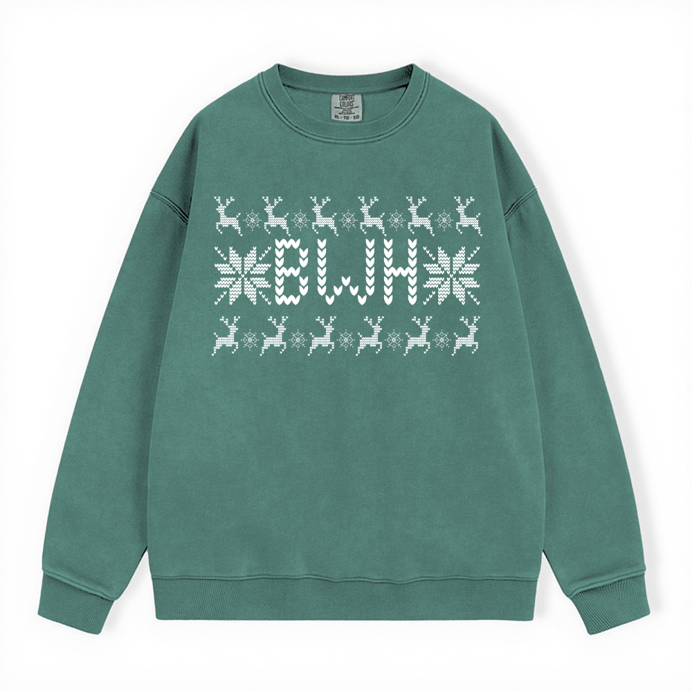 BWH HOLIDAY LIGHTS HEAVY BLEND CREWNECK