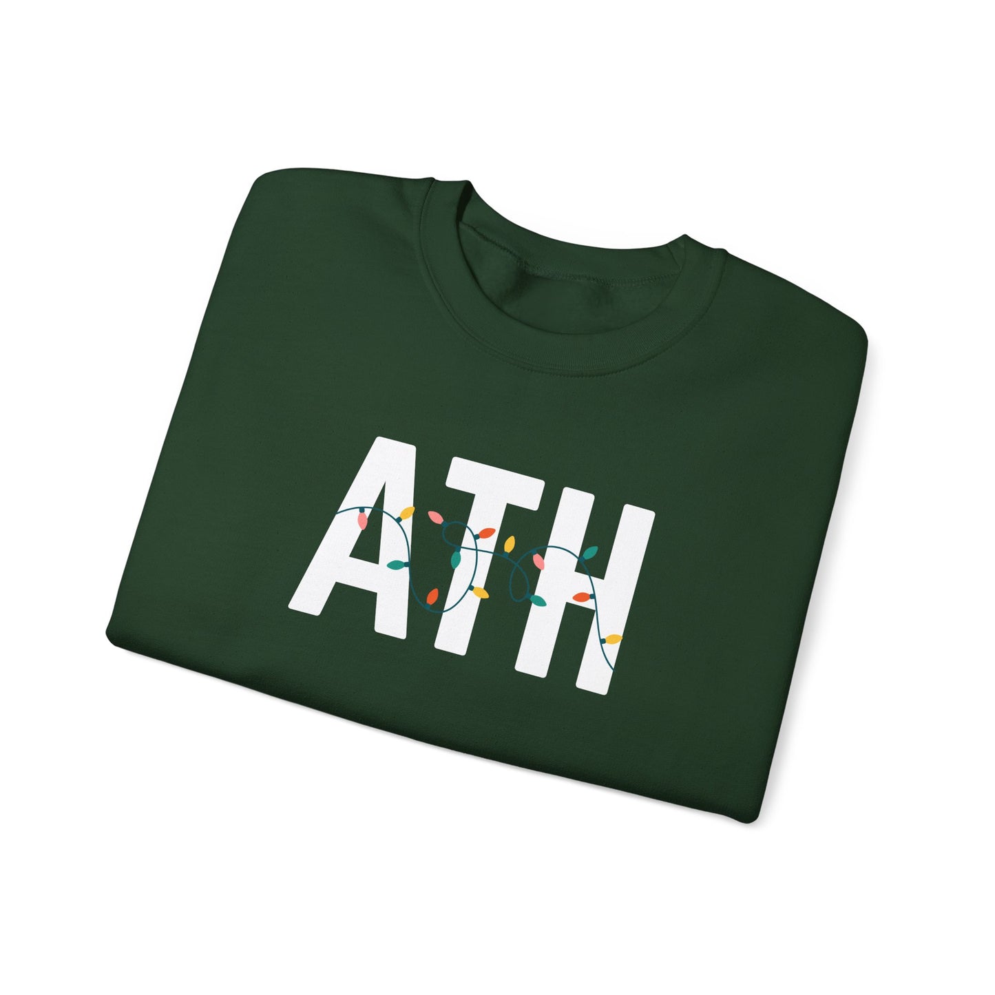 ATH HOLIDAY LIGHTS HEAVY BLEND CREWNECK