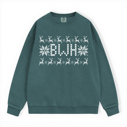 BWH HOLIDAY LIGHTS HEAVY BLEND CREWNECK