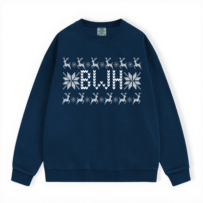 BWH HOLIDAY LIGHTS HEAVY BLEND CREWNECK