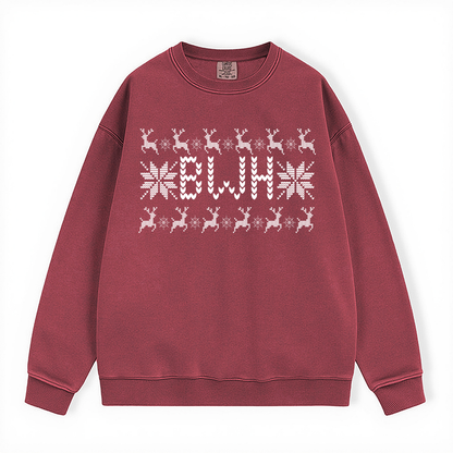 BWH HOLIDAY LIGHTS HEAVY BLEND CREWNECK