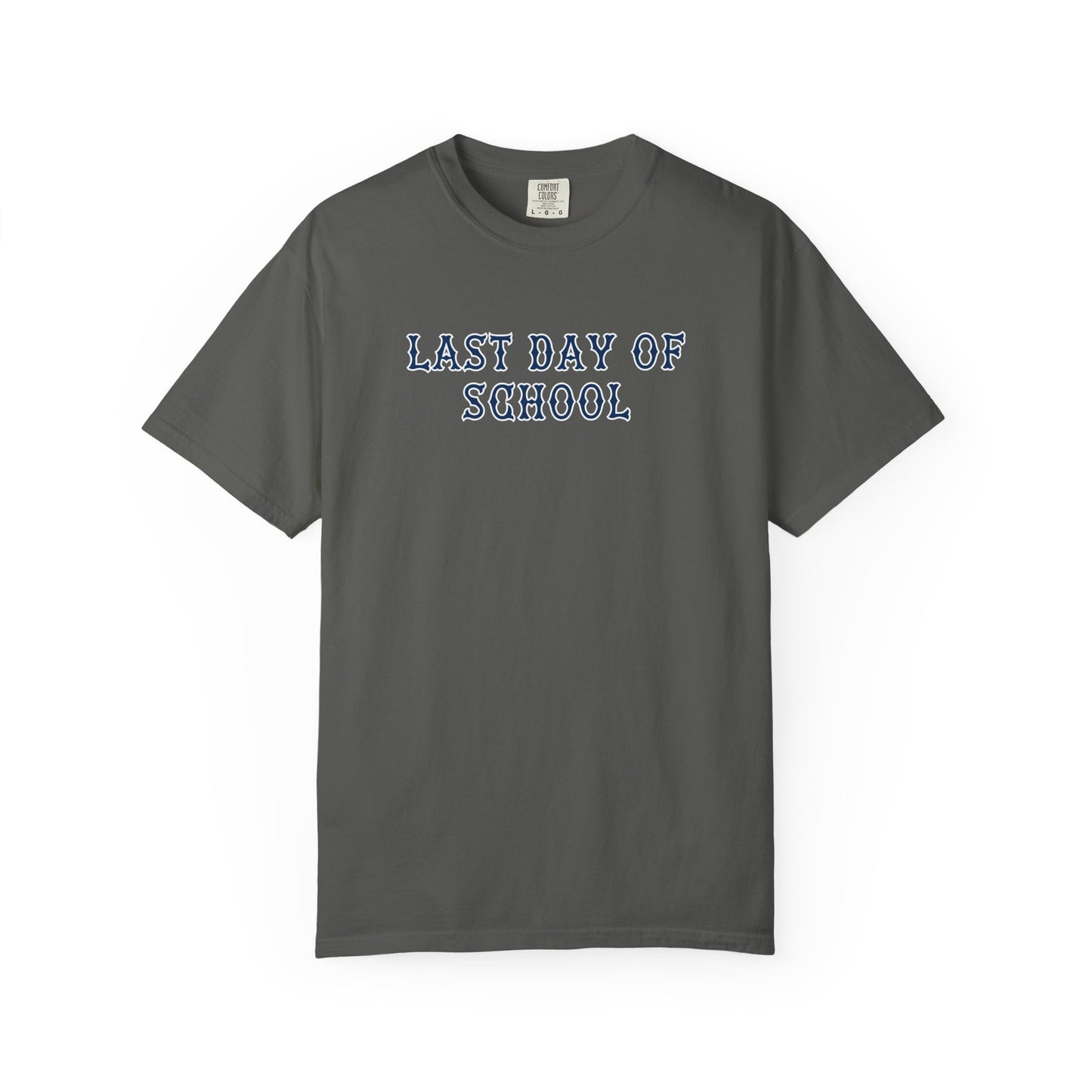 NAVY FENWAY LAST DAY OF SCHOOL TEE