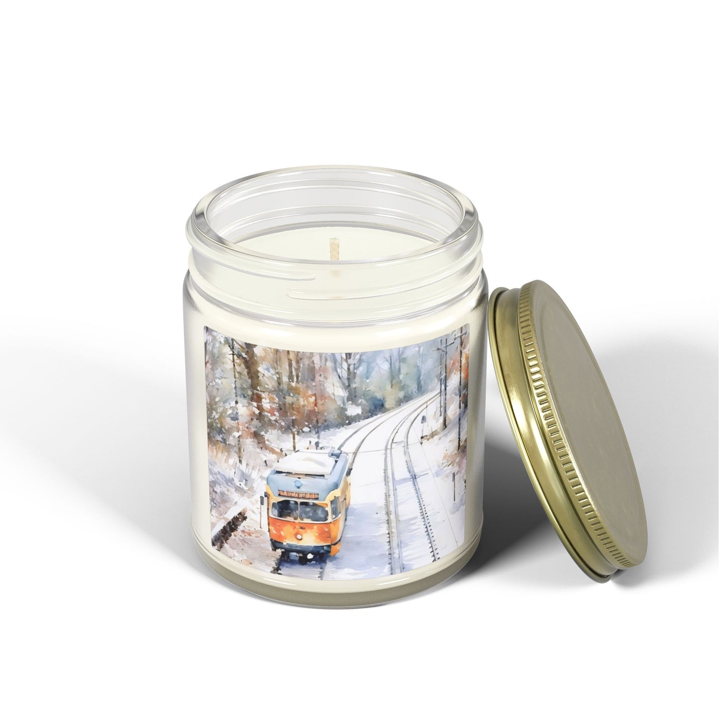 SNOWY MATTAPAN TROLLEY 9 OZ CANDLE
